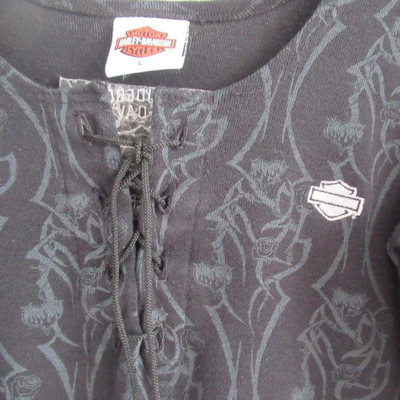 Y2K Harley Davidson Women’s T-Shirt Sz Small Fort Lauderdale, Florida Black - Picture 2 of 11